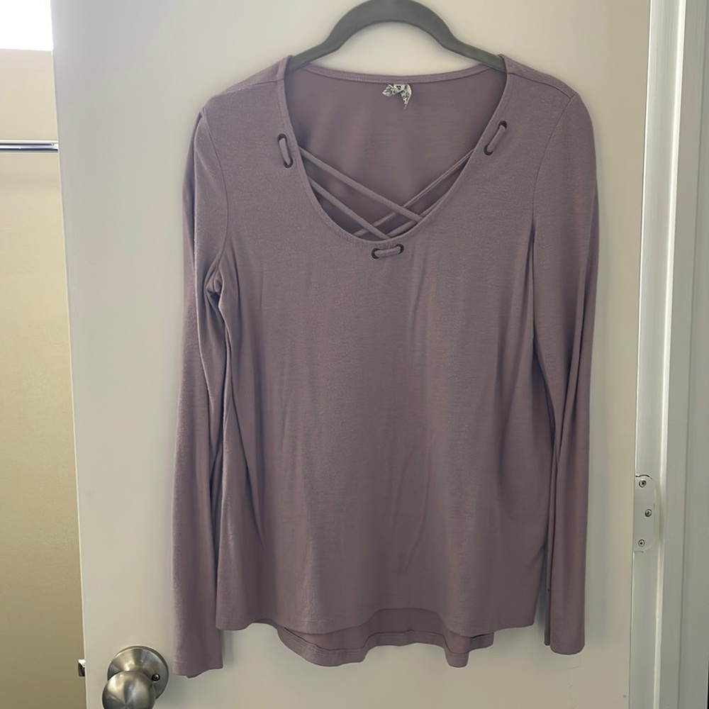 Mauve Long Sleeve Tee